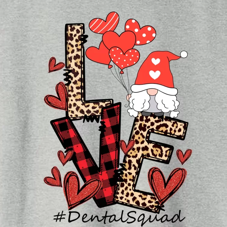 Gnome Squad Dental Assistant Dentist Happy Valentine's Day Gift Women's Crop Top Tee