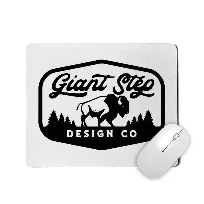 Giant Step Design Bison & Trees Outdoor Mousepad