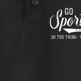 Go Sportsball! Do The Thing Win The Points Dry Zone Grid Performance Polo