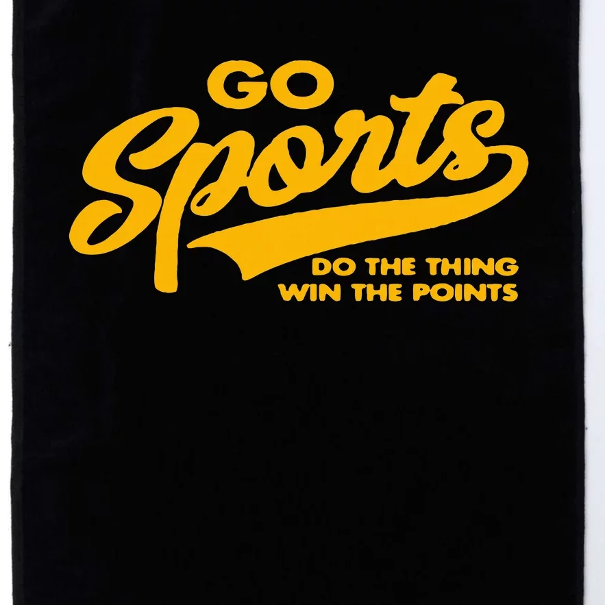 Go Sports Do The Thing Get The Points Funny Graphic Design Platinum Collection Golf Towel