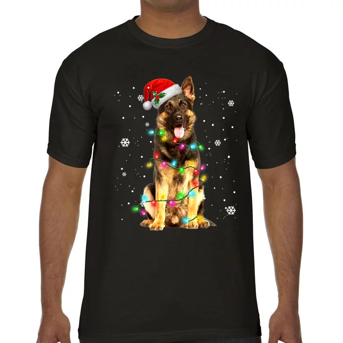 German Shepherd Dog Tree Christmas Sweater Xmas Dogs Gifts TShirt Comfort Colors T-Shirt