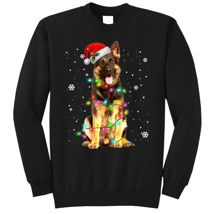 German Shepherd Dog Tree Christmas Sweater Xmas Dogs Gifts TShirt Tall Sweatshirt