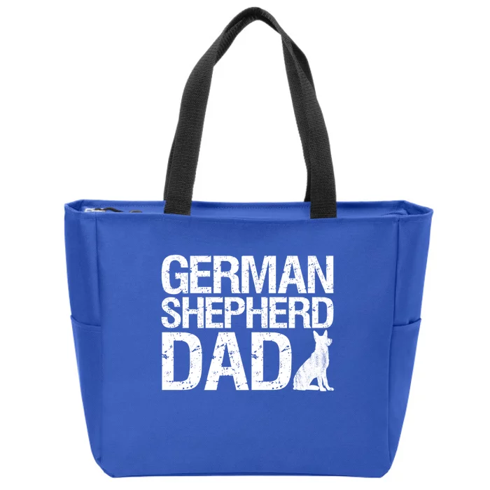 Ger Shepherd Dad Funny Dog Lover Gift Zip Tote Bag