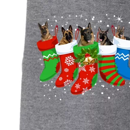 Ger Shepherd Dog Cute Socks Christmas Gift Funny Dog Xmas Gift Doggie 3-End Fleece Hoodie