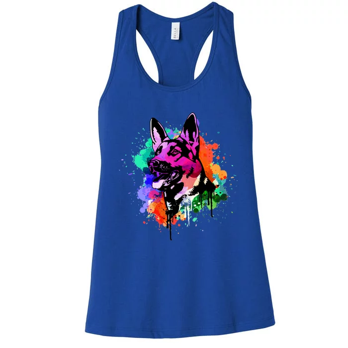 Ger Shepherd Dog Gift Women's Racerback Tank