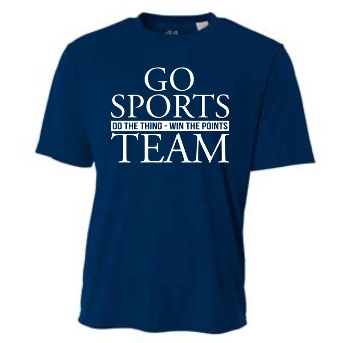 Go Sports Do The Thing Win The Points Team Cooling Performance Crew T-Shirt