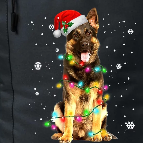 Ger Shepherd Dog Tree Christmas Sweater Xmas Dogs Funny Gift Daily Commute Backpack