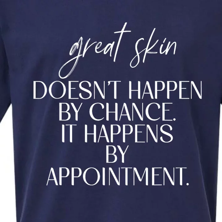 Great Skin DoesnT Happen By Chance Quote Skin Esthetician Sueded Cloud Jersey T-Shirt