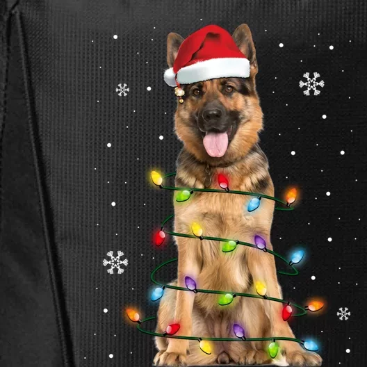 Ger Shepherd Dog Tree Christmas Sweater Xmas Dogs Gift City Backpack