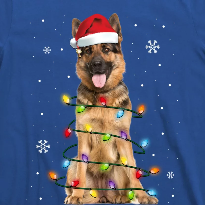 Ger Shepherd Dog Tree Christmas Sweater Xmas Dogs Gift T-Shirt