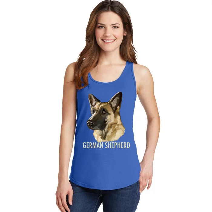 Ger Shepherd Dog Gift Ladies Essential Tank