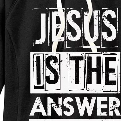 God Savior Devotee Christian Gift Jesus Women's Fleece Hoodie