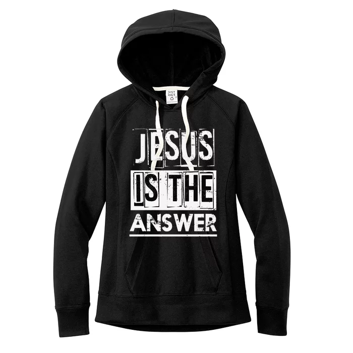 God Savior Devotee Christian Gift Jesus Women's Fleece Hoodie