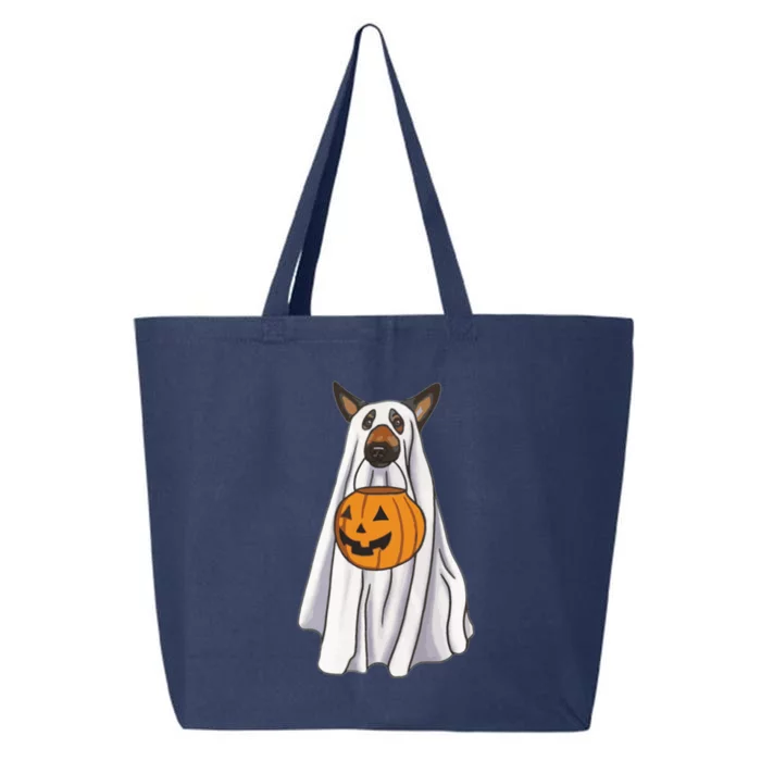 Ger Shepherd Dog Ghost Funny Halloween Pumpkin Dog Lover Gift 25L Jumbo Tote