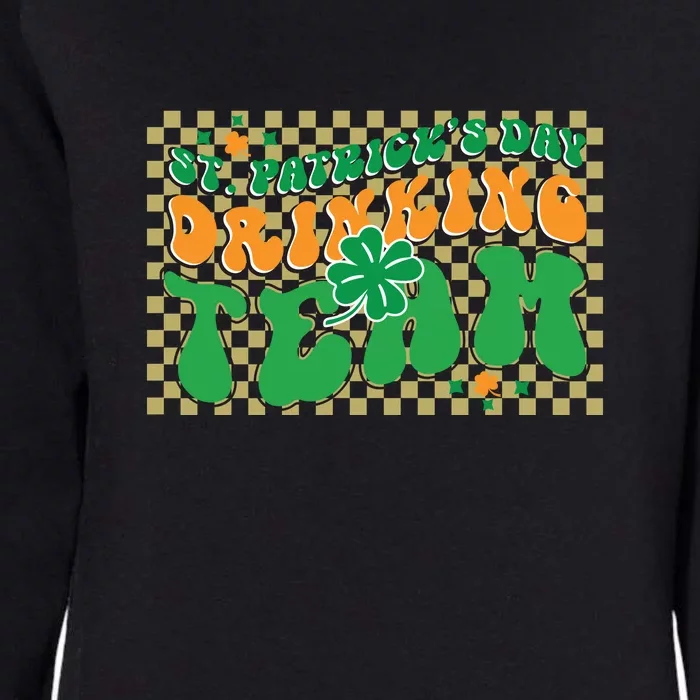 Groovy St.patrick's Day Drinking Team Womens California Wash Sweatshirt