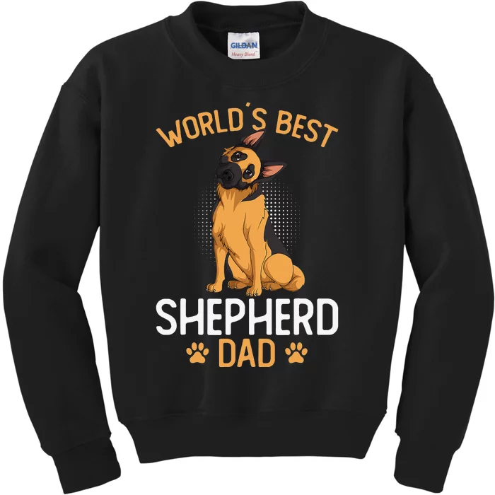 German Shepherd Dad Dog Kids Sweatshirt