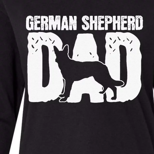 German Shepherd Dad Dog Lover Fathers Day Womens Cotton Relaxed Long Sleeve T-Shirt