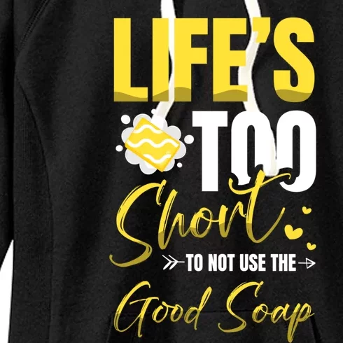 Good Soap Dealer Soap Maker Saponification Geek Great Gift Women's Fleece Hoodie