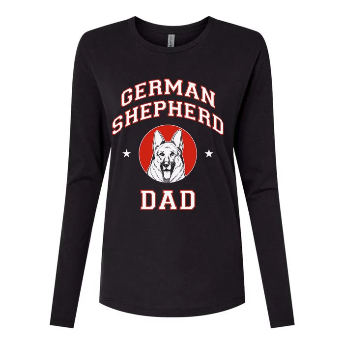 German Shepherd Dad Dog Father Womens Cotton Relaxed Long Sleeve T-Shirt