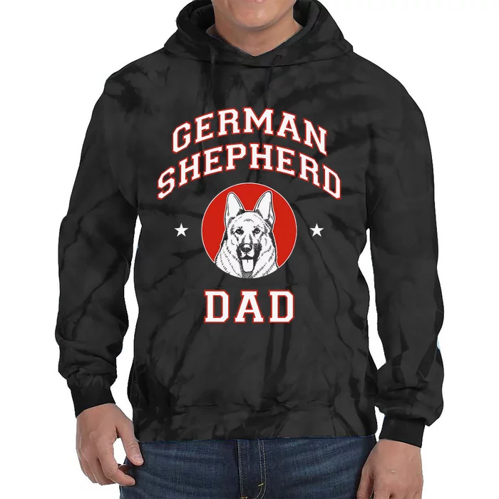 German Shepherd Dad Dog Father Tie Dye Hoodie