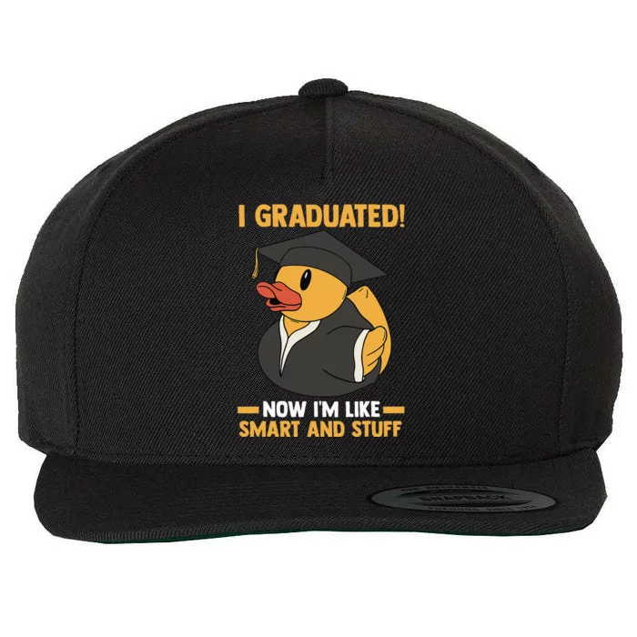 Graduate School Duck Graduation Wool Snapback Cap