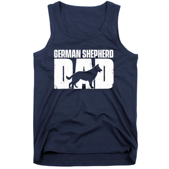 German Shepherd Dad FatherS Day Dog Owner Canine Lover Tank Top