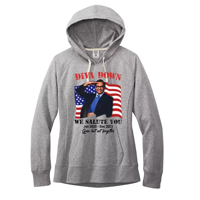 George Santos Diva Down We Salute You Women's Fleece Hoodie