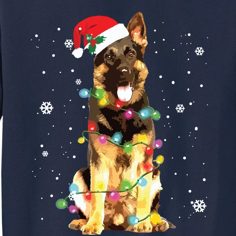 German Shepherd Dog Tree Christmas Sweater Xmas Dogs Gifts Tall Sweatshirt