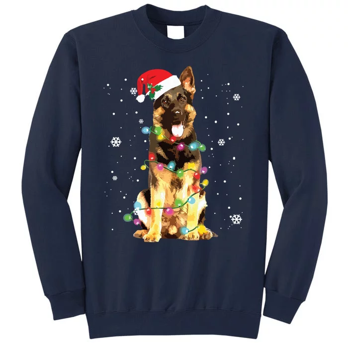 German Shepherd Dog Tree Christmas Sweater Xmas Dogs Gifts Tall Sweatshirt