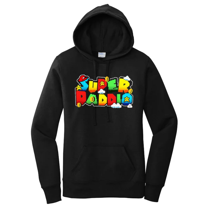 Gamer Super Daddy Funny Father Day Gifts From Wife Women's Pullover Hoodie