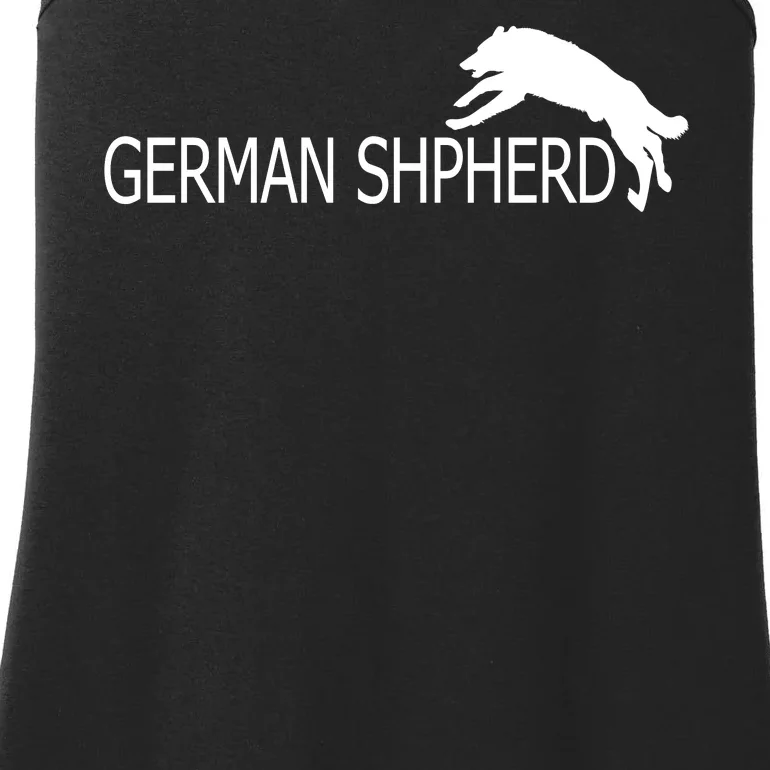 German Shepherd Dog Logo Ladies Essential Tank