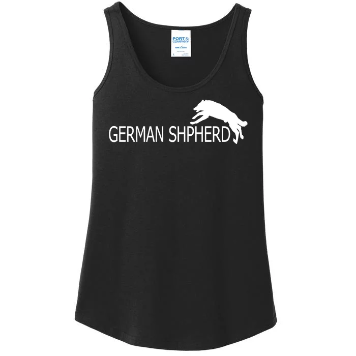 German Shepherd Dog Logo Ladies Essential Tank