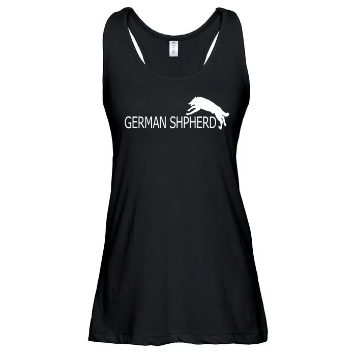 German Shepherd Dog Logo Ladies Essential Flowy Tank