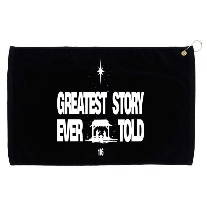 Greatest Story Ever Told Grommeted Golf Towel