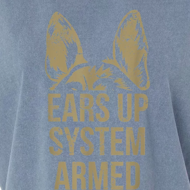 German Shepherd Ears Up System Armed Garment-Dyed Women's Muscle Tee