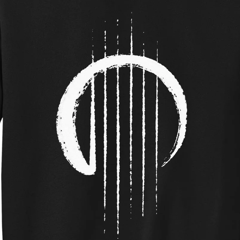 Guitar Strings Enso Japan Zen Circle Calligraphy Guitarist Tall Sweatshirt