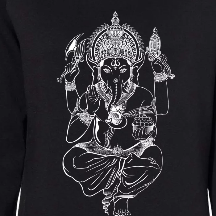 Ganesh Symbol Elephant God Yoga Meditation Gift Womens California Wash Sweatshirt