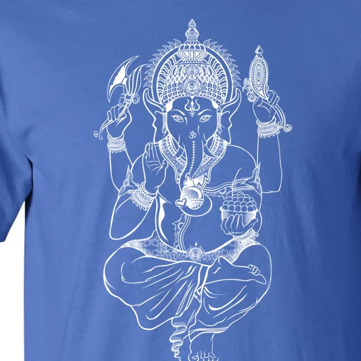 Ganesh Symbol Elephant God Yoga Meditation Gift Tall T-Shirt