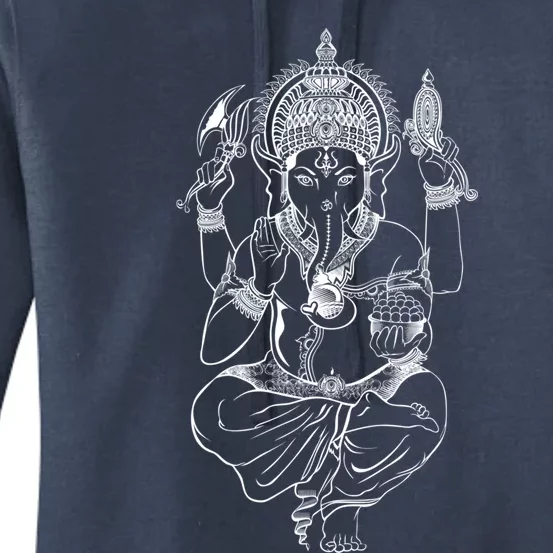 Ganesh Symbol Elephant God Yoga Meditation Gift Women's Pullover Hoodie