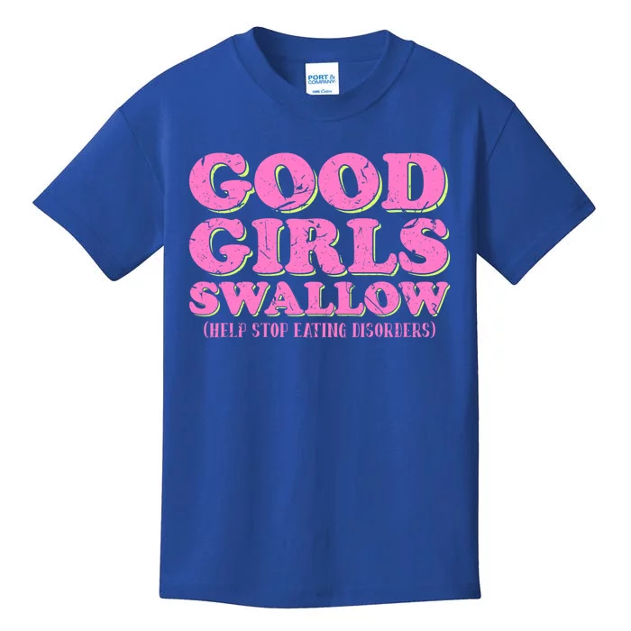 Good Swallow Eating Disorder Awareness Ed Bulimia Gift Kids T-Shirt