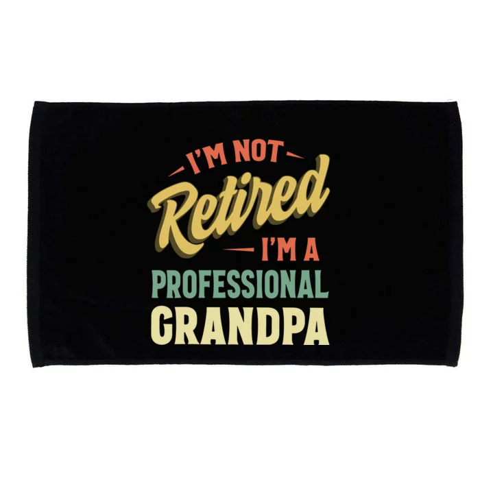 Grandpa Shirts For Men Funny Fathers Day Retired Grandpa Microfiber Hand Towel