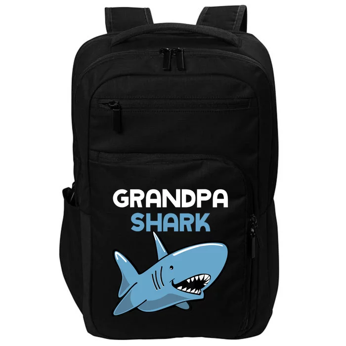 Grandpa Shark Funny Family Impact Tech Backpack