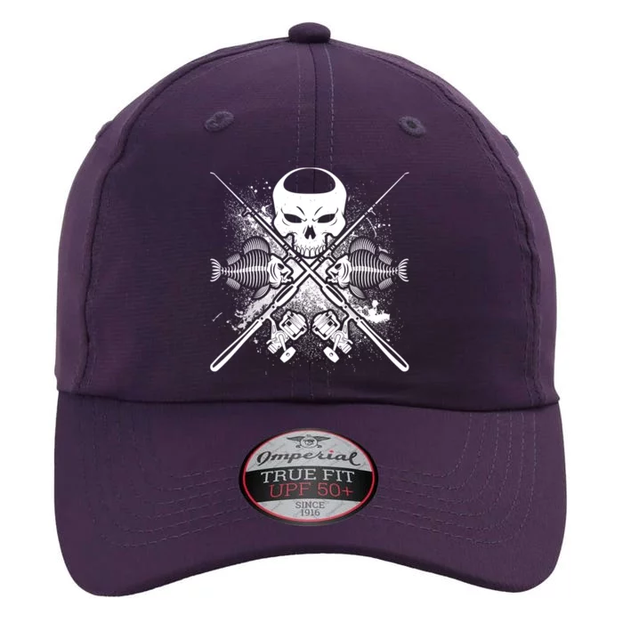 Grunge Skull Fish Bone Fishing The Original Performance Cap