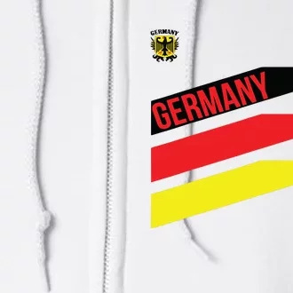 GERMANY SHIRTJERSEY FLAGSOCCERFOOTBALL Full Zip Hoodie