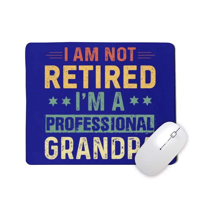 Grandpa S Funny Fathers Day Retired Grandpa Cool Gift Mousepad