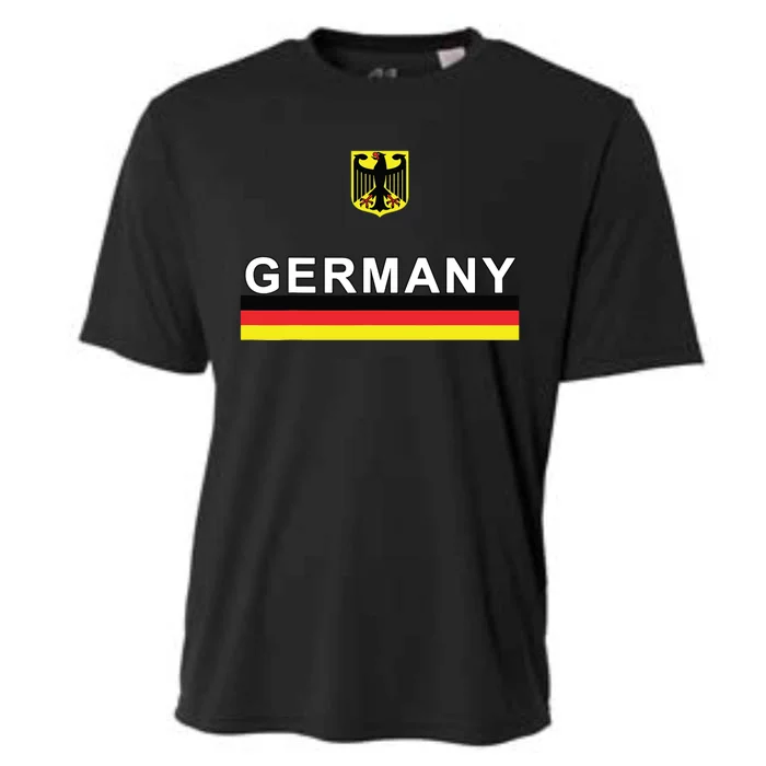 Germany Sporty Flag And Emblem Cooling Performance Crew T-Shirt