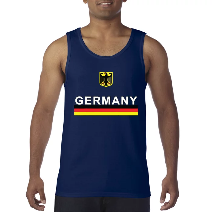 Germany Sporty Flag And Emblem Tank Top