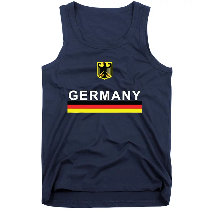 Germany Sporty Flag And Emblem Tank Top