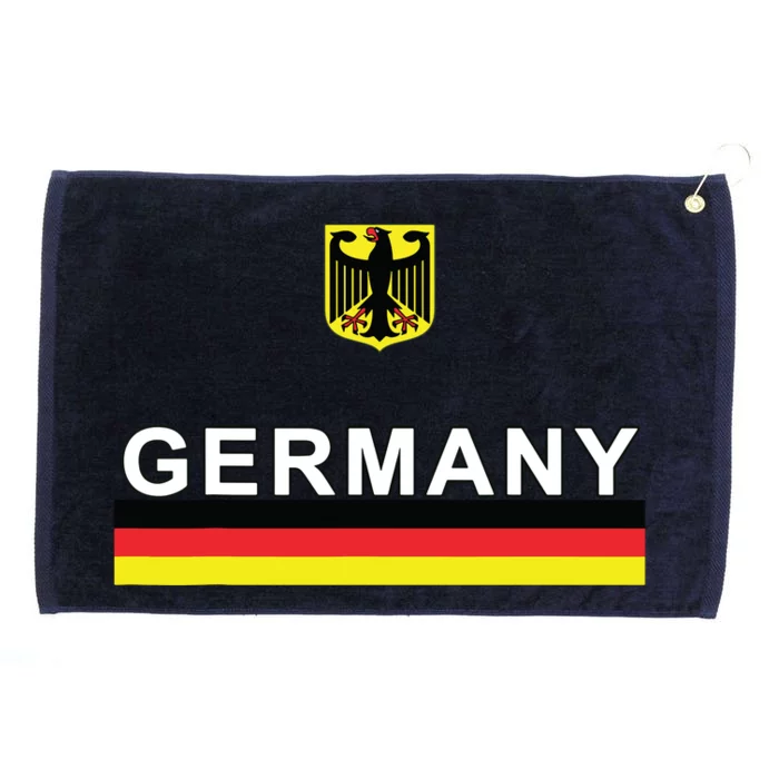 Germany Sporty Flag And Emblem Grommeted Golf Towel