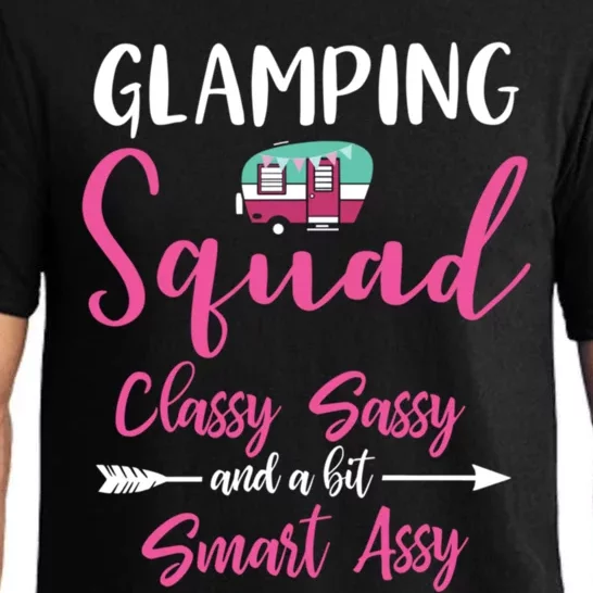 Glamping Squad Funny Matching Family Camping Trip Gift Pajama Set